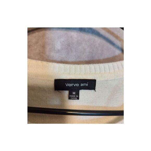 Verve Ami cream sweater size medium - Picture 3 of 3